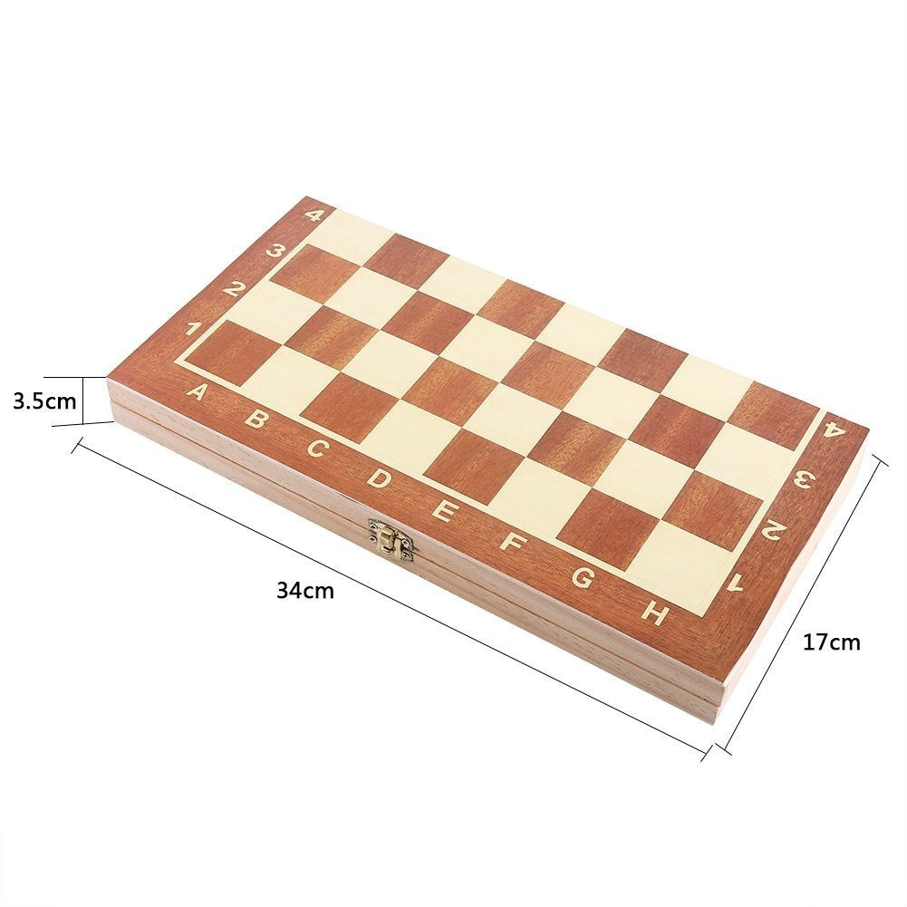 GLS Folding Wooden Chess Set